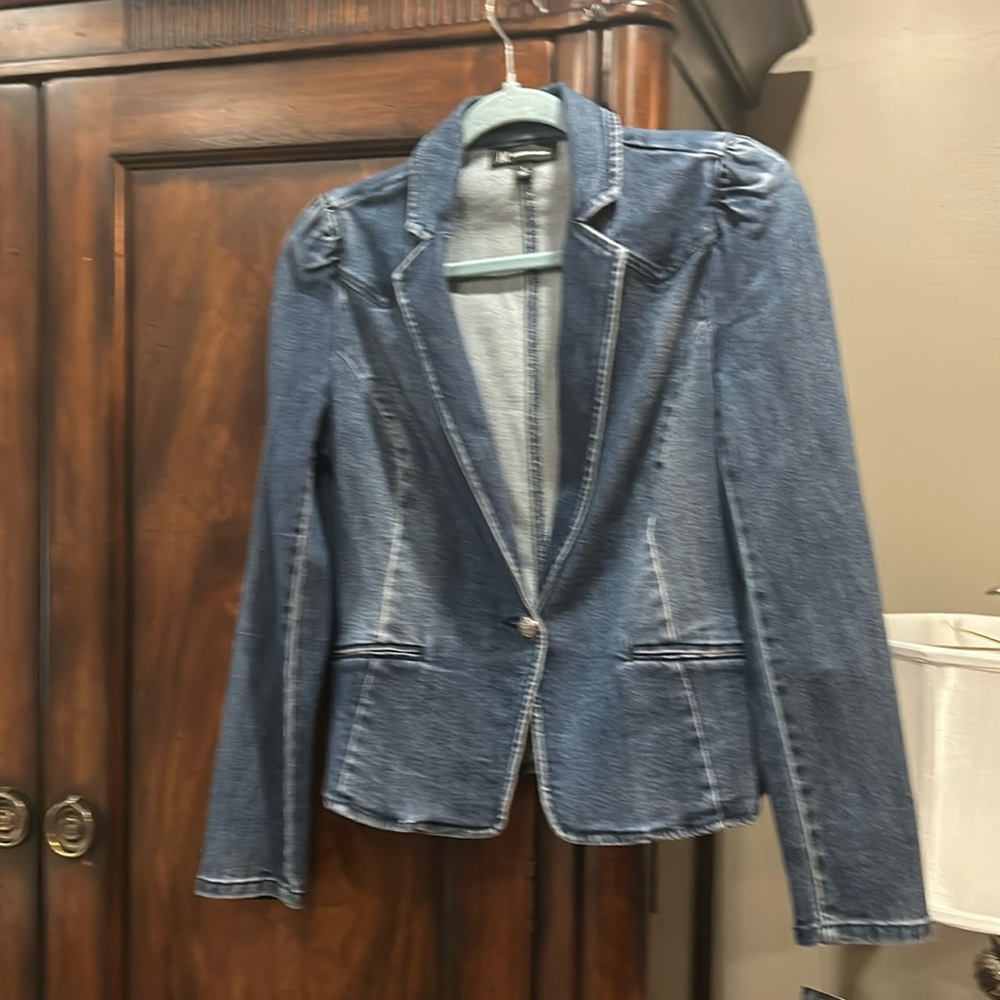 INC International Concepts NWT denim blazer